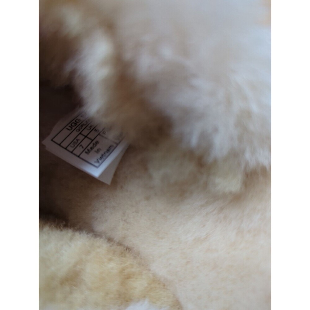 UGG Coquette Shearling Lined Slip On Slippers Chestnut Womens 7 EU 38 - Picture 9 of 11